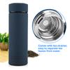 Stainless Steel Water Cups Tea Mugs Vacuum Bottle   (Dark Blue 500ML)
