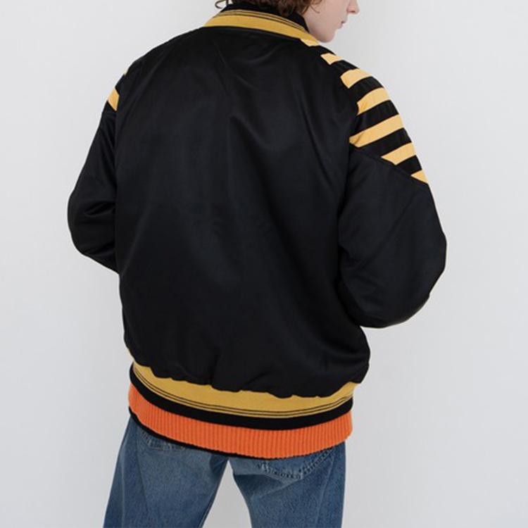 Levis American Vintage Zip Stripe Bomber Jacket Men Jacket Black A0361-0000