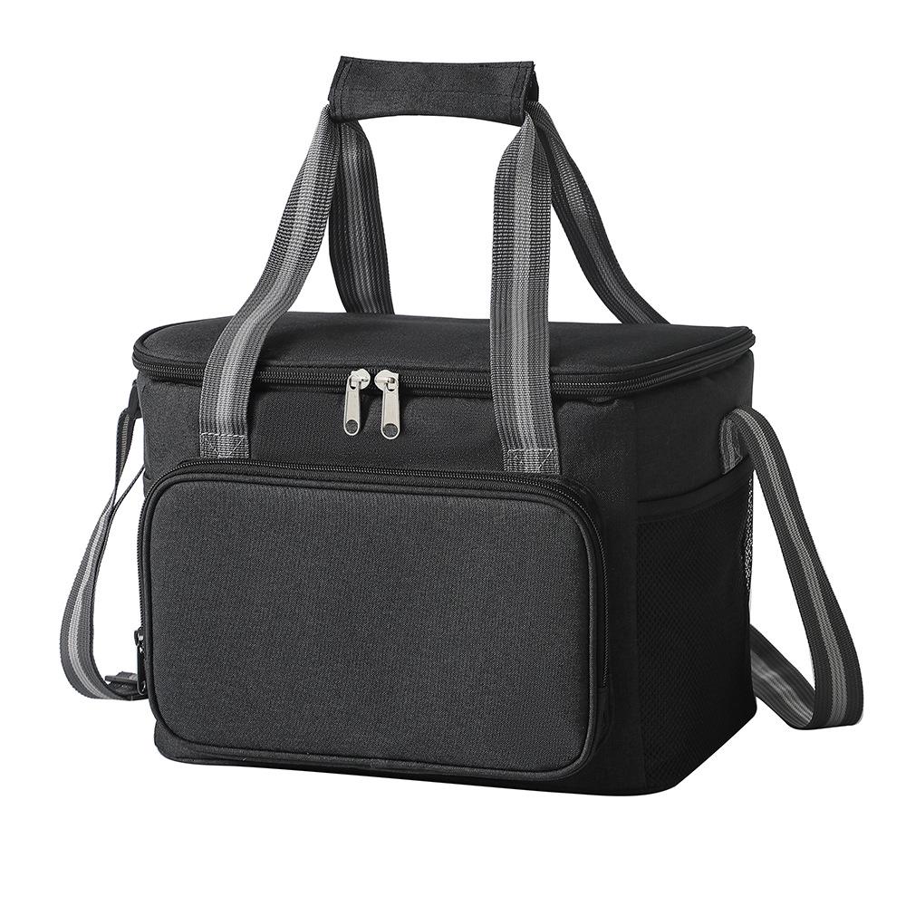 Portable Oxford Cloth Insulated Lunch Tote - Large Capacity Ice Pack Bag for Outdoor Use