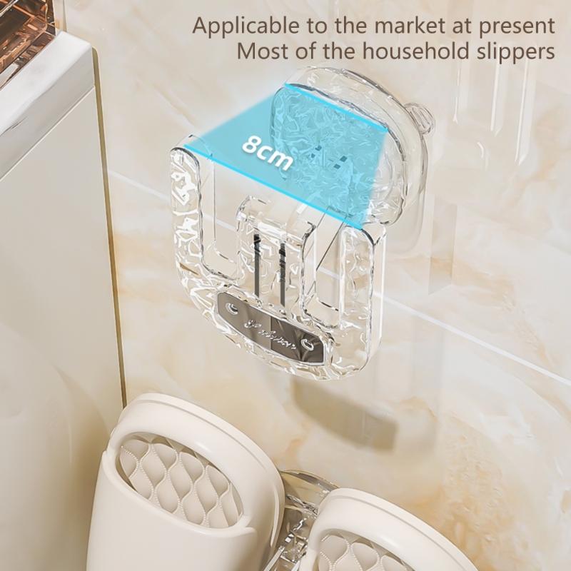 Suction Cup Shoe Rack For Bathroom Wall Mounted Hanging Organizers With Adjustable Hook
