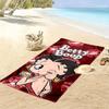1pc Betty Boop Beach Towel, Outdoor Activities Perfect Summer Travel Supplies, As A Gift for Festivals