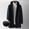ROMON Men's Mid-Length Hooded Coat