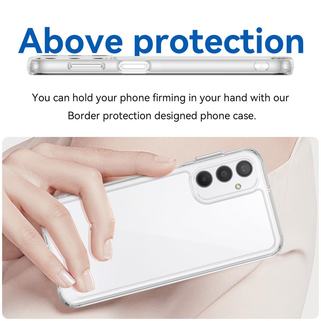 For Samsung Galaxy A24 4G (162.1 x 77.6 x 8.3mm) TPU+Acrylic Phone Case Anti-drop Phone Protective Cover