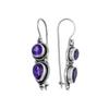 Amethyst 925 Sterling Silver Hook Earrings