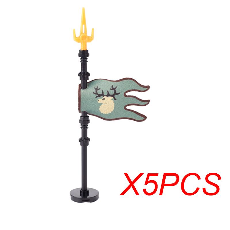 MOC Mittelalter Roter Löwe Schwarzer Adler Burg Soldat Ritter Pferd Reittier Baustein Militärfigur Weste Rüstung Fahne Spielzeug Geschenk