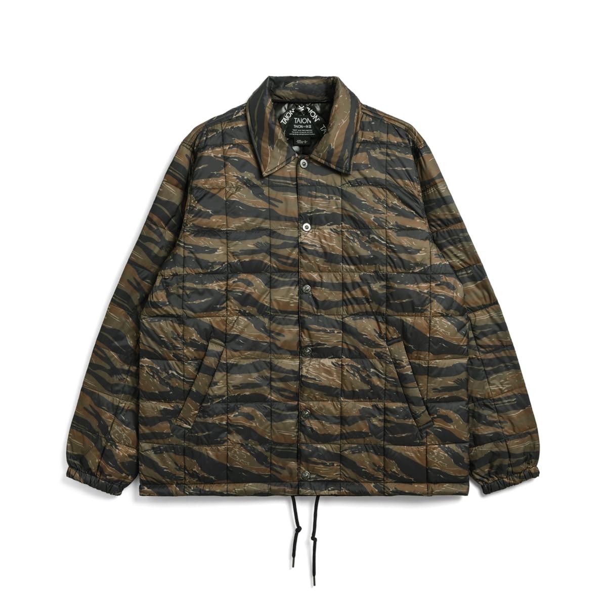 

Taion Unisex Basic Down Coach Jacket 109CHJ Tiger Stripe 2XL