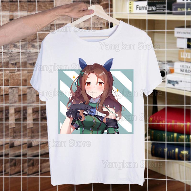 Uma Musume Pretty Derby Umamusume Men Short Sleeve Casual Men Tops Anime Cartoon T Shirt for Male Printed T Shirt Women Tees