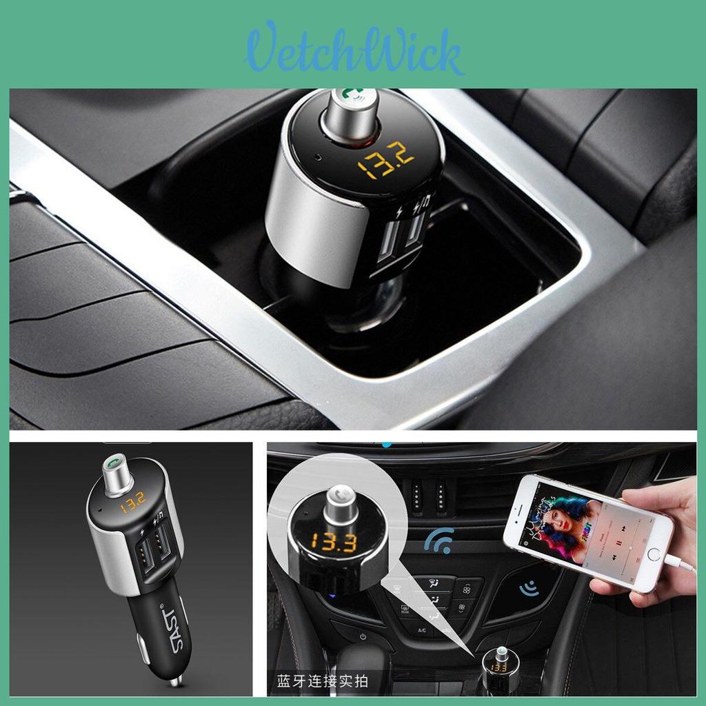 Premium Quality Handsfree Wireless Bluetooth Fm Transmitter Car Kit With Usb Charger