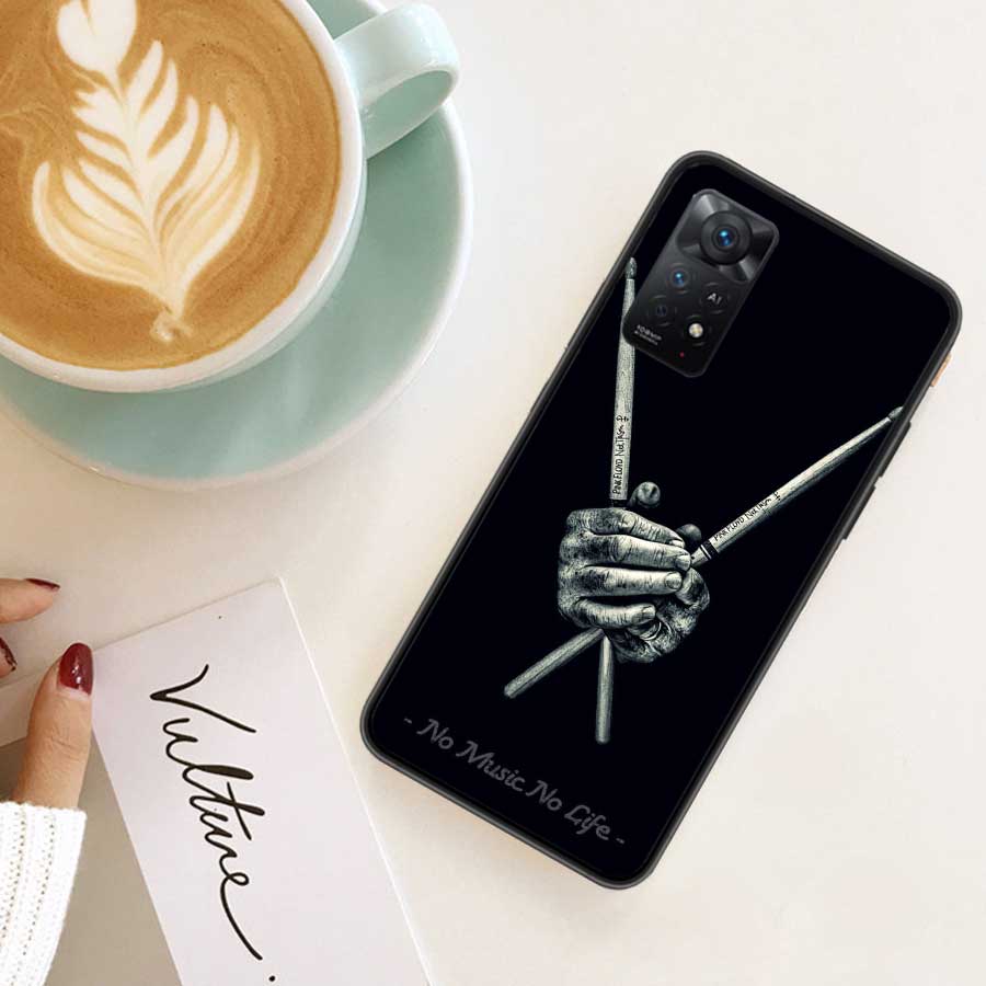 Drum Drummer Music Dj Phone Case For Redmi 13C 14C Note 13 14 Pro 5G Plus 12 12C 10 10A 10C 9 9A 9C 9T 8 8A K70 Pro Xiaomi Cover