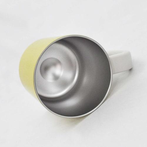 Skater Insulated Stainless Steel Mug with Lid, Double Wall Vacuum Insulation, Dull Yellow, 330ml, STMG4N-A