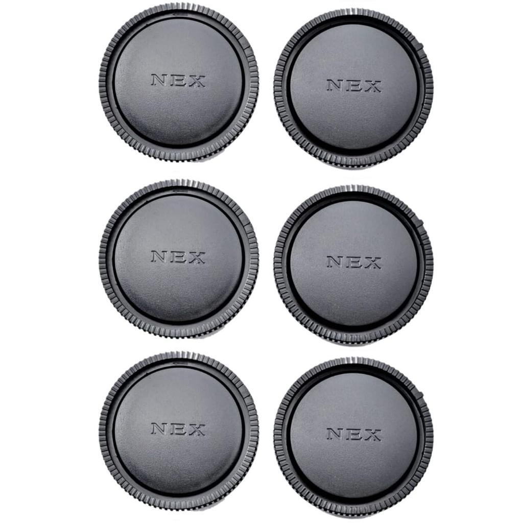 ATAK SONY E Mount Compatible NEX 3 Rear Caps 3 Body Caps Total 6 Pcs for SONY E Cap/lens & (compatible Mount)