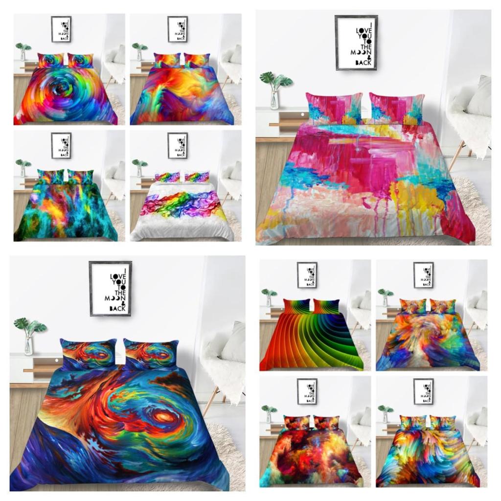 Buy Rainbow Duvet Cover Home Bedspreads Highly Quality Pillowcase Queen