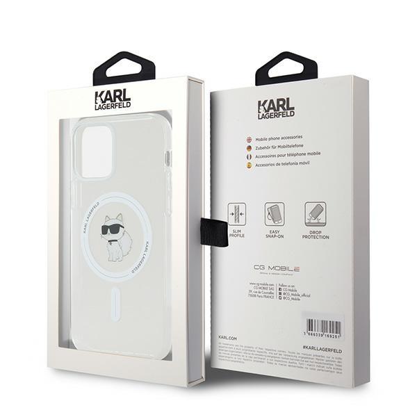 Karl Lagerfeld Klhmp12Mhfccnot Iphone 12/12 Pro 6.1 Przezroczysty/Transparent Hardcase Iml Choupette Magsafe