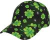 Shamrocks St Patrick's Day Funny St Patrick's Baseball Hats Women Men Adjustable Cap One Size Black Green
