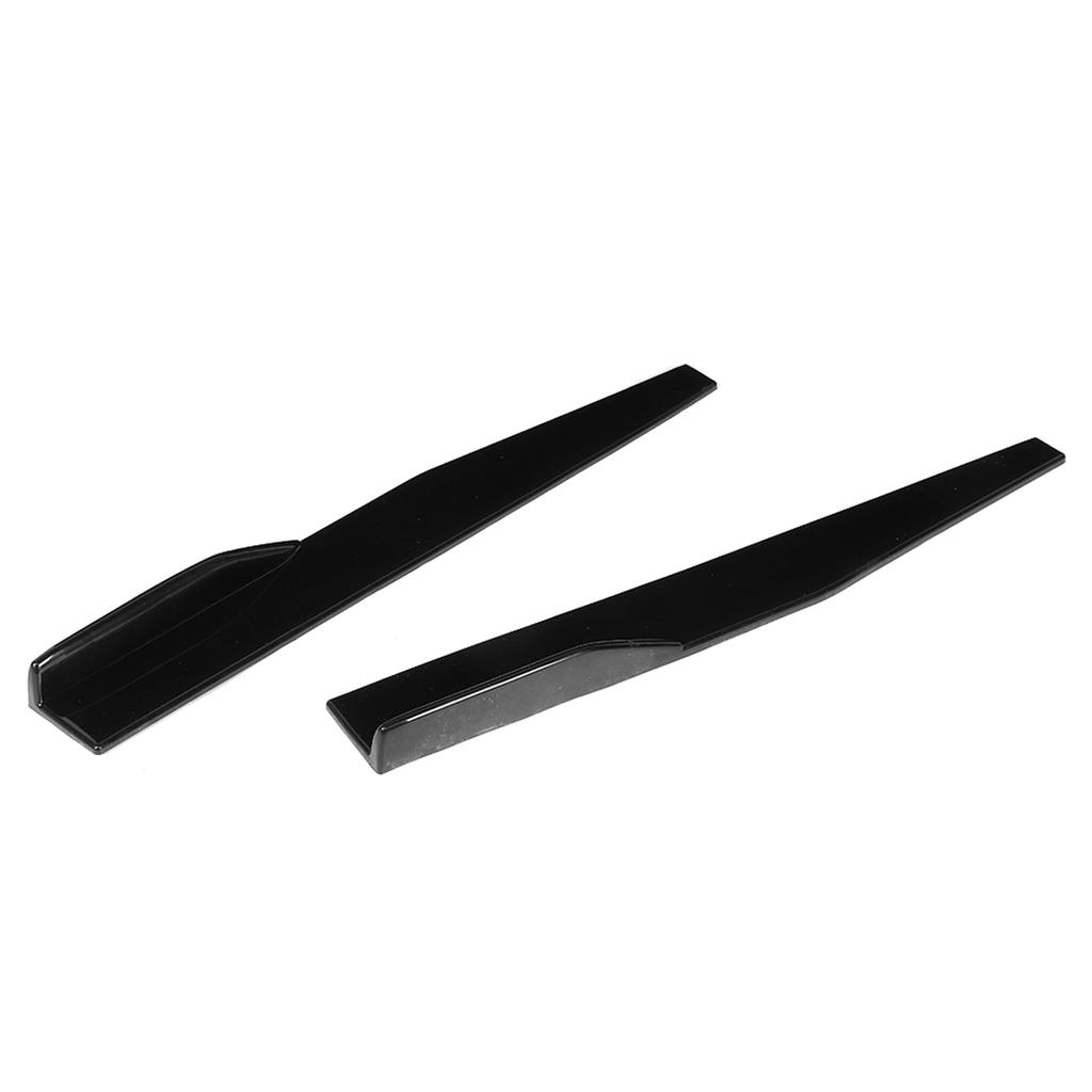 29.3in Car Side Skirt Rocker Splitters Universal AntiScratch Protector Glossy Black Modified Parts