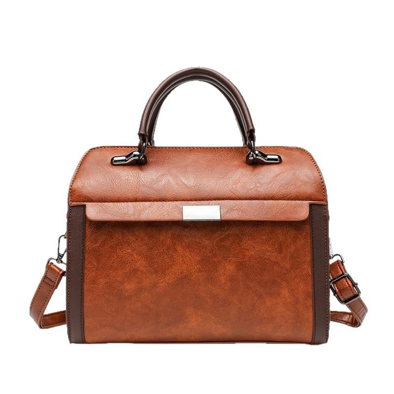 Herbst 2025 Retro Damen Umhängetasche: Weiches pflanzlich gegerbtes Leder, Multifunktional, Großes Fassungsvermögen, Vielseitige Handtasche & Schultertasche