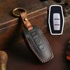 2/3/4 Bottons Leather Car Smart Key Remote Case Fob Shell Keychian For   Mitsubishi Outlander Car Key Cover Accessories