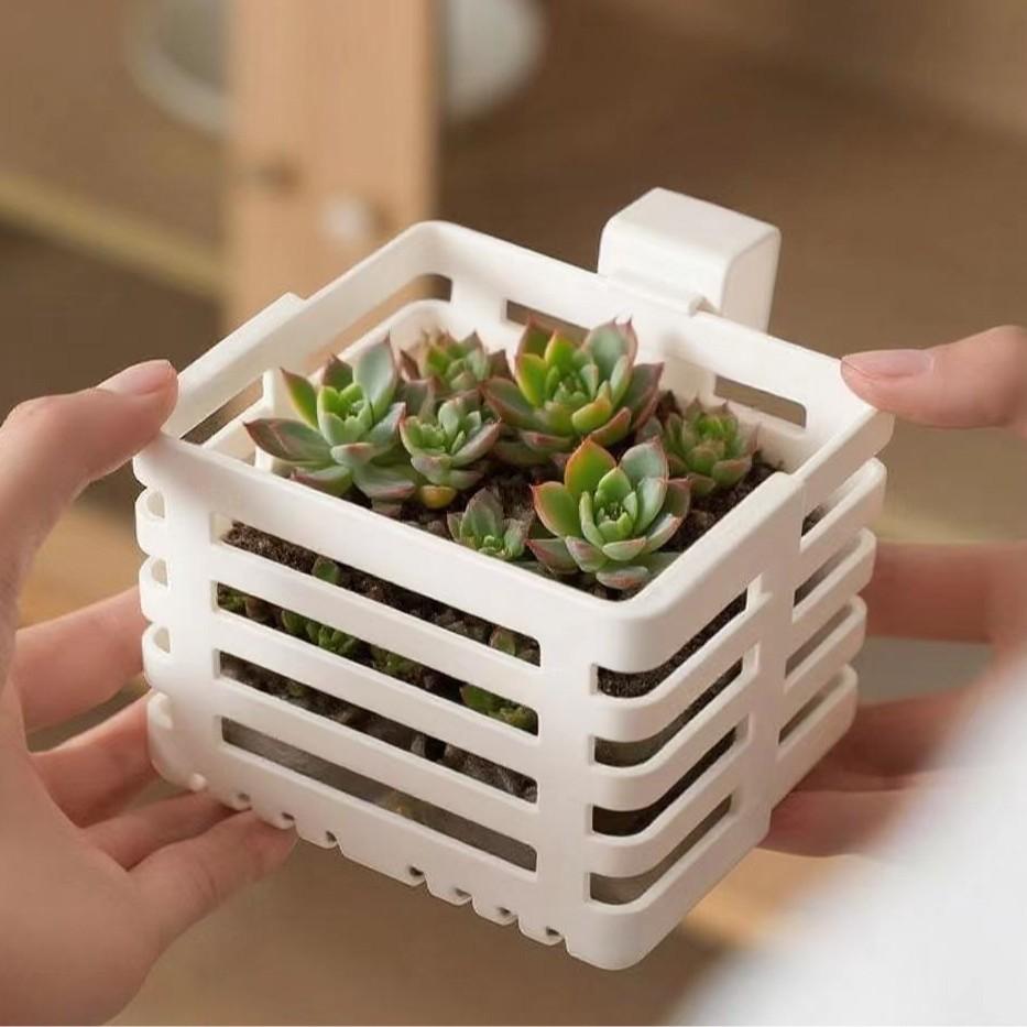 Household Telescopic Wall Hanging Flower Storage Basket