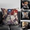 Anime MMushoku Tensei Cushion Cover Pillow Case Antidustmite Invisible Zipper Silky Plush Cushion