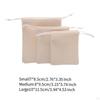 3 Pieces Jewelry Bags Mini Drawstring Bag Reusable Lightweight Party Favor Wedding Cosmetic