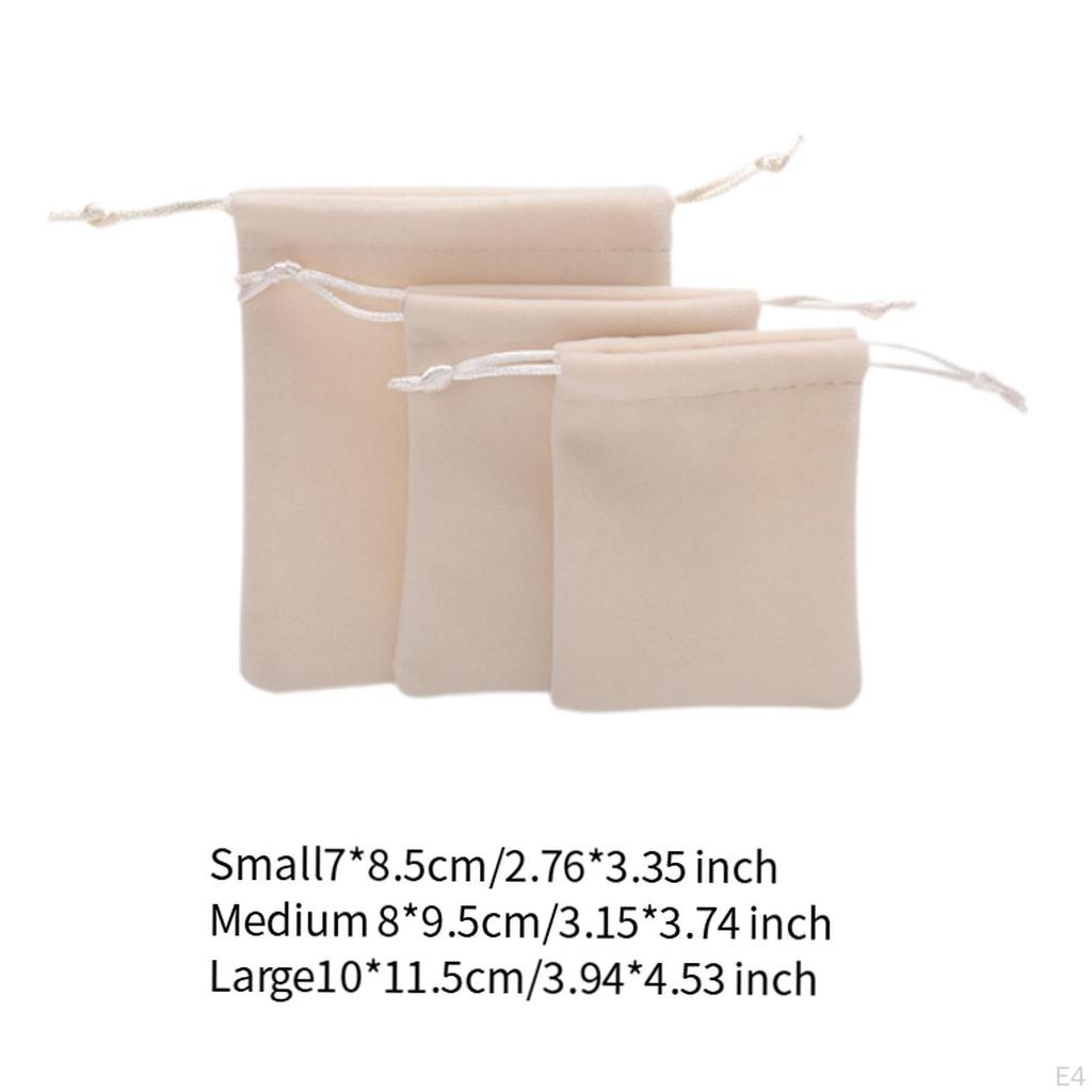 3 Stück Schmuckbeutel Mini Kordelzugbeutel Wiederverwendbar Leichtgewicht Partygeschenk Hochzeit Kosmetik