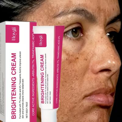 Crema Facial Multifuncional Iluminadora con 7% de Arbutina y Niacinamida para Manchas, Pecas, Manchas Oscuras, Reafirmante, Crema Facial Hidratante Profunda
