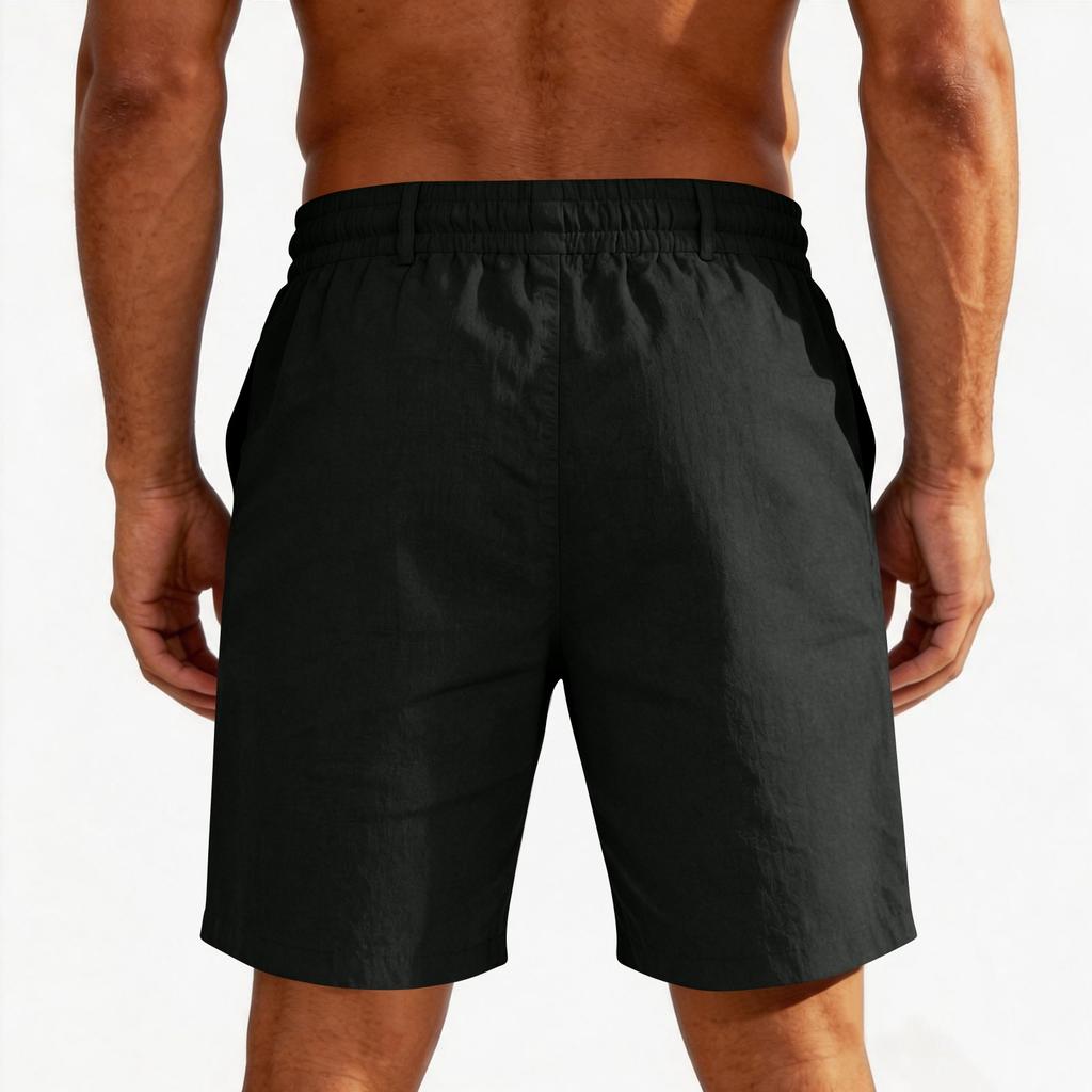 Men Drawstring Waist Outdoor Athletic Shorts Relaxed Fit Lightweight Breathable Fabric Casual Style Versatile Design