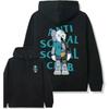 The new printed men's and women's same versatile hooded sweater is provided.