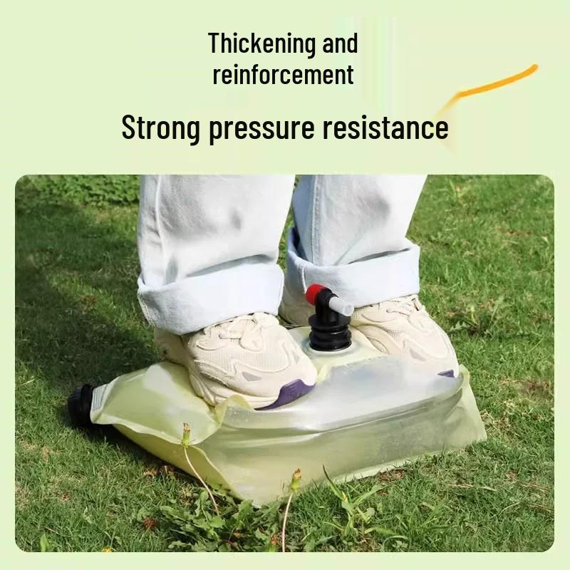 Foldable Large-Capacity Outdoor Water Storage Bag with Faucet - Portable for Camping and Emergencies.