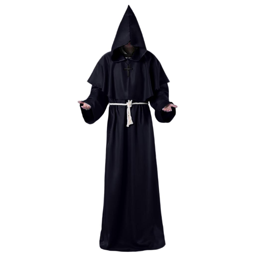 Kapuzenumhang, Priesterkostüm Robe für Cosplay