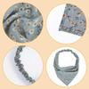 6 PCS Floral Head Kerchief Headband Chiffon Hair Bandanas Elastic Hair Band Scrunchies Boho Hair Scarf Hairbands Cute
