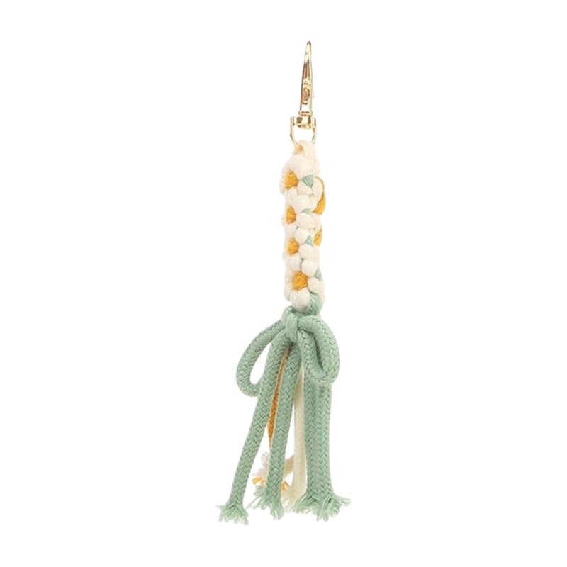 Artistic Handcrafted Cotton Tassels Key Holder Multicolor Tassels Pendant Perfect For Purse Tassels And Daily Use