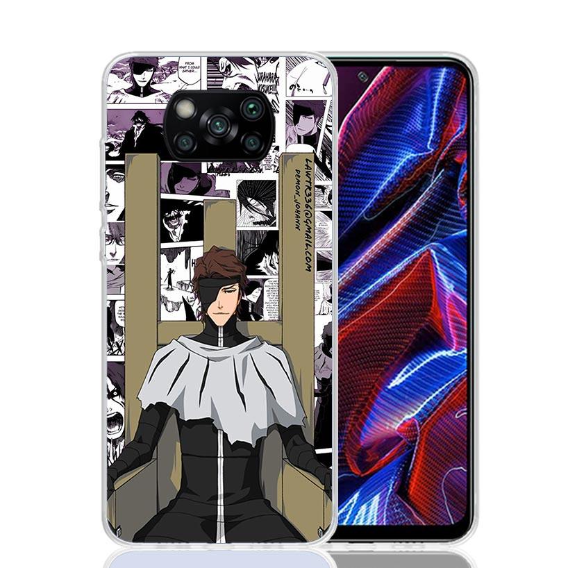 Bleach Aizen Sousuke Case Phone Cover for Xiaomi Redmi Note 10 9 9S 8 8T 7 5 Pro Mi 12T 11T 10T 9T 12 11 Lite A3 A2 Trend Fundas