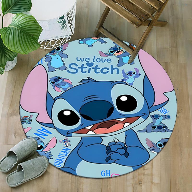 1pc S-Stitch1 Carpet, Round Rug, Comfortable, Suitable for Entryways, Living Rooms, Office, And Bedrooms, Christmas Decoration