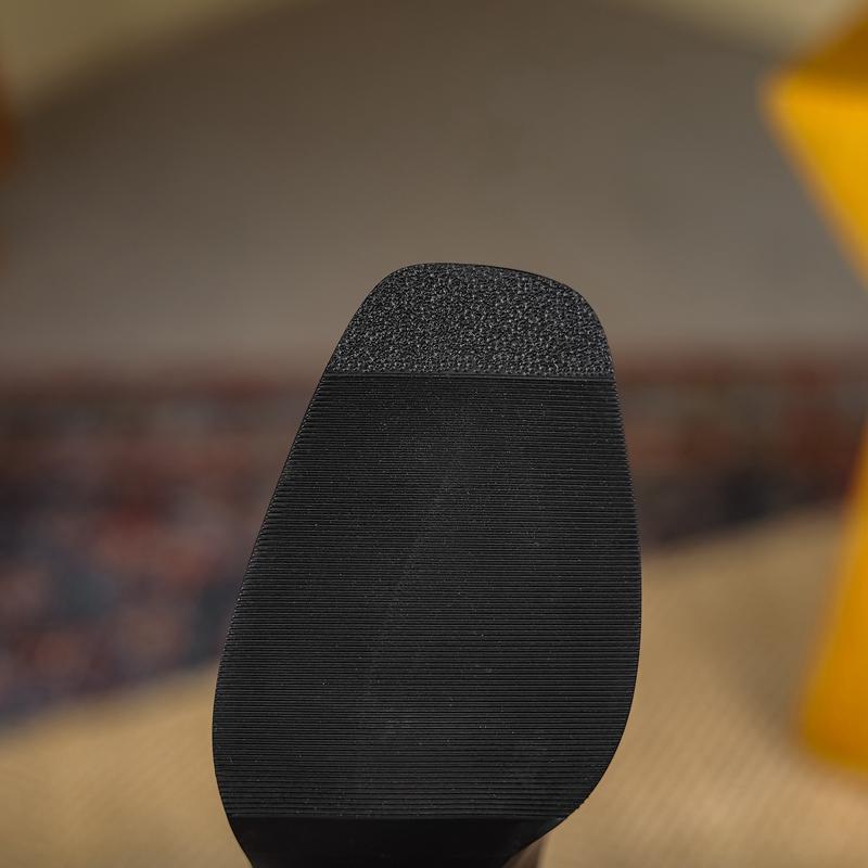 Fashion Women's New Autumn/Winter Square Headed Genuine Cowhide High Heel Zipper Size Retro Chelsea Calf Short Boots