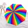 1pc Rainbow Wheel Automatic Open/Close Umbrella, Compact Travel Umbrella, 8-Rib Sturdy Frame - Ideal Gift for Friends Yy251118070