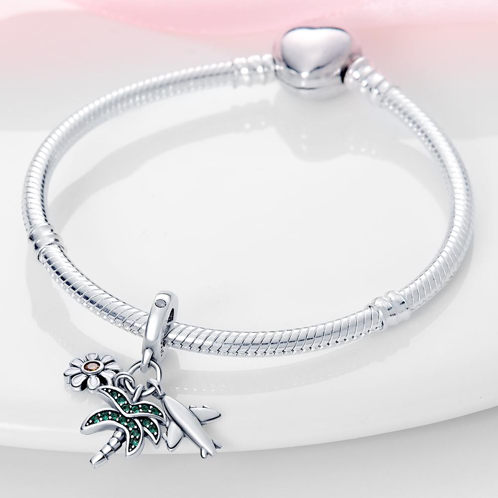 Fashion copper Travel Aircraft Collection Charm Bead Charms Bead Charms Compatible With Fashion Authentic Bracelets Do It Yourself Anniversary Jewelle
