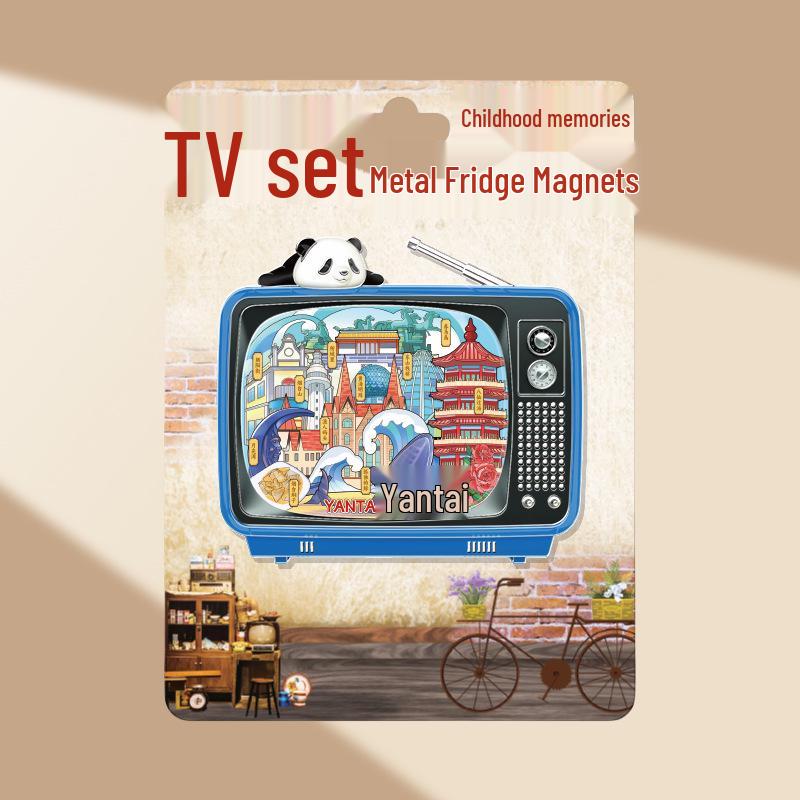 Magnetic Metal Refrigerator Magnets: City-Themed Cultural Souvenirs and Creative Tourist Gifts