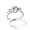 from New Ring Platinum Processed Artificial Diamond Engagement Ring Brand Women Present [Gift York] Women's