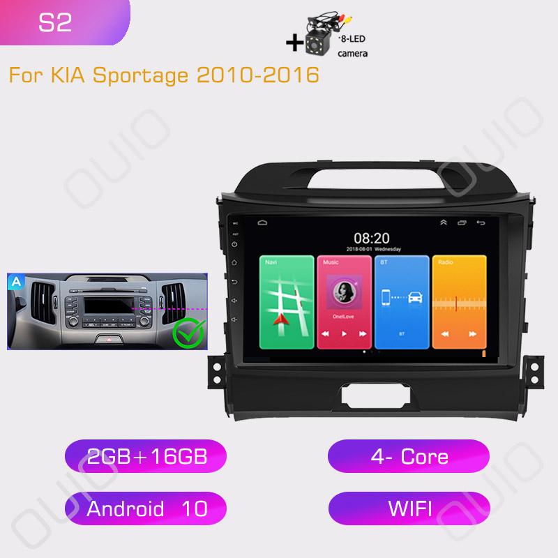 2din Car Radio Multimedia Player Carplay Auto GPS Navigation DSP WIFI NO DVD For KIA Sportage 2010 2011 2012 2013 2014 2015 2016