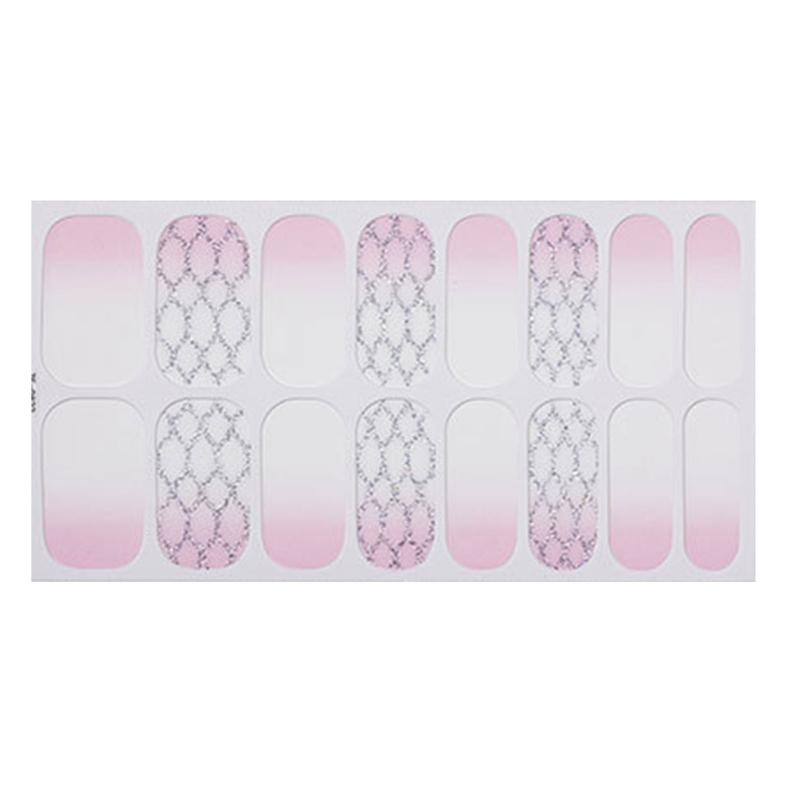 French Tip Nail Sticker Glittering Nails Polish Stickers Flowers Gels Nail Strips Nail Art Decortions Manicures Supplies