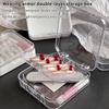 Empty Double Layer Nail Boxes For Packaging Square Shape Box  Nail Tips Press On Nail Packaging Case Small Business