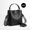 New Trendy 2025 Fashion Large Capacity Genuine Leather Shoulder Bag Hot-Selling Women's Exquisite Versatile Crossbody Bucket Bag