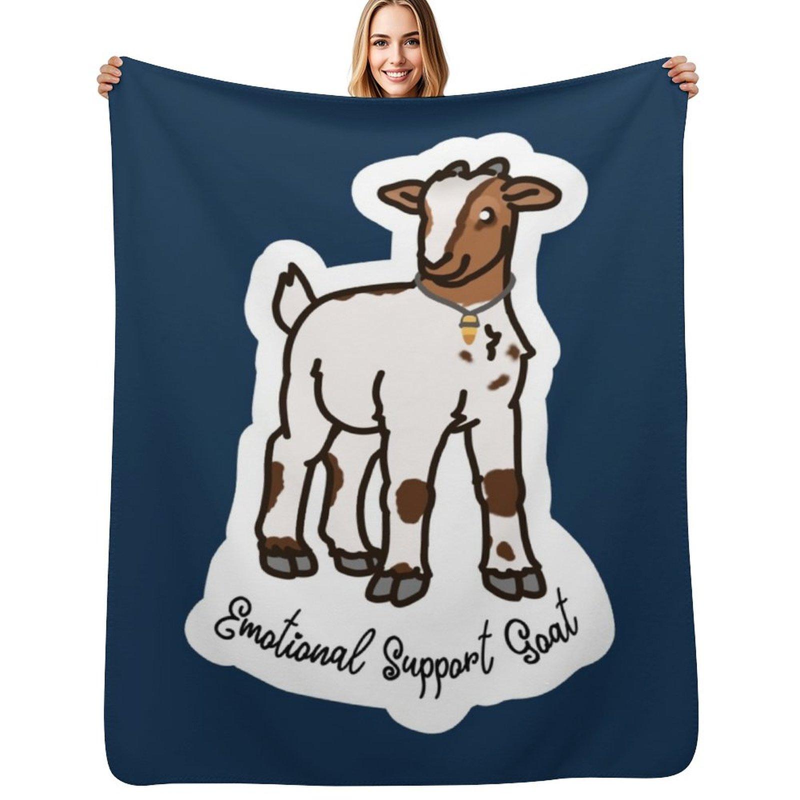 Milo the Goat Shadow and Bone Fanart Throw Blanket Fuzzy Plush Throw Blanket for Sofa Chair 102x76cm(40x30in)
