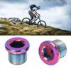 Bike Crank Screw Rust Proof Metal Chain Wheel Nut Bike Crankset Arm Fixing Screw for Road Bikes 2pcs