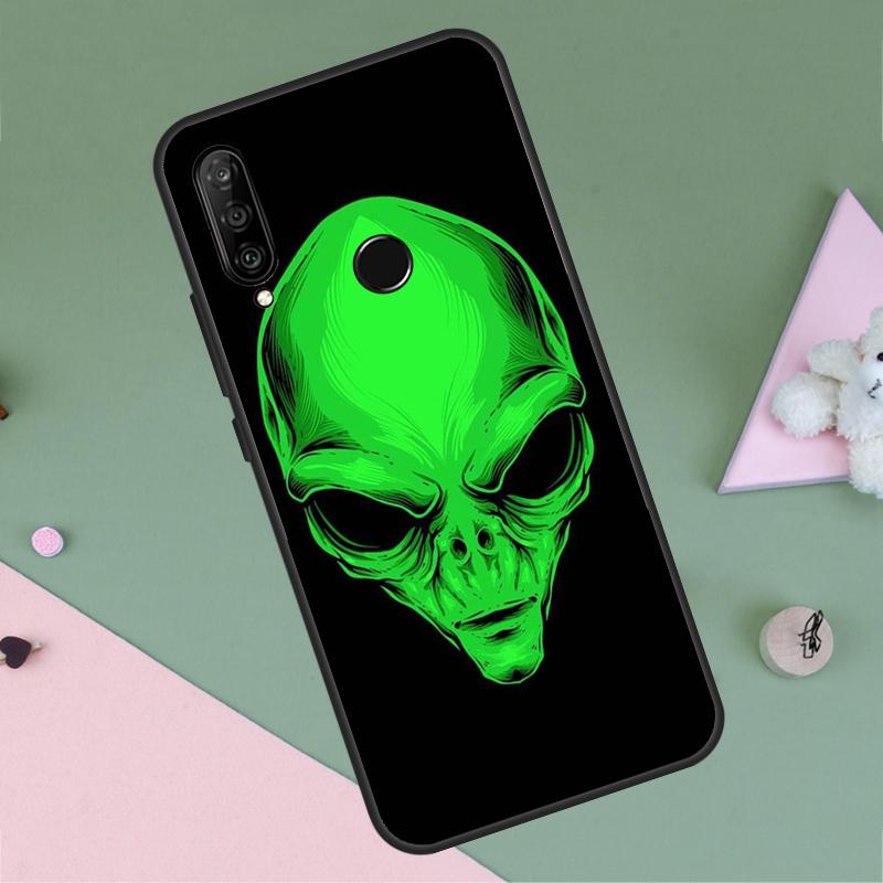 Alien Kawaii Art For Huawei P20 P40 Lite P60 P30 Pro Nova 5T 9 10 SE 12s 12i 11i Y90 Y70 Y60 Y61 Y72 Y91 Case