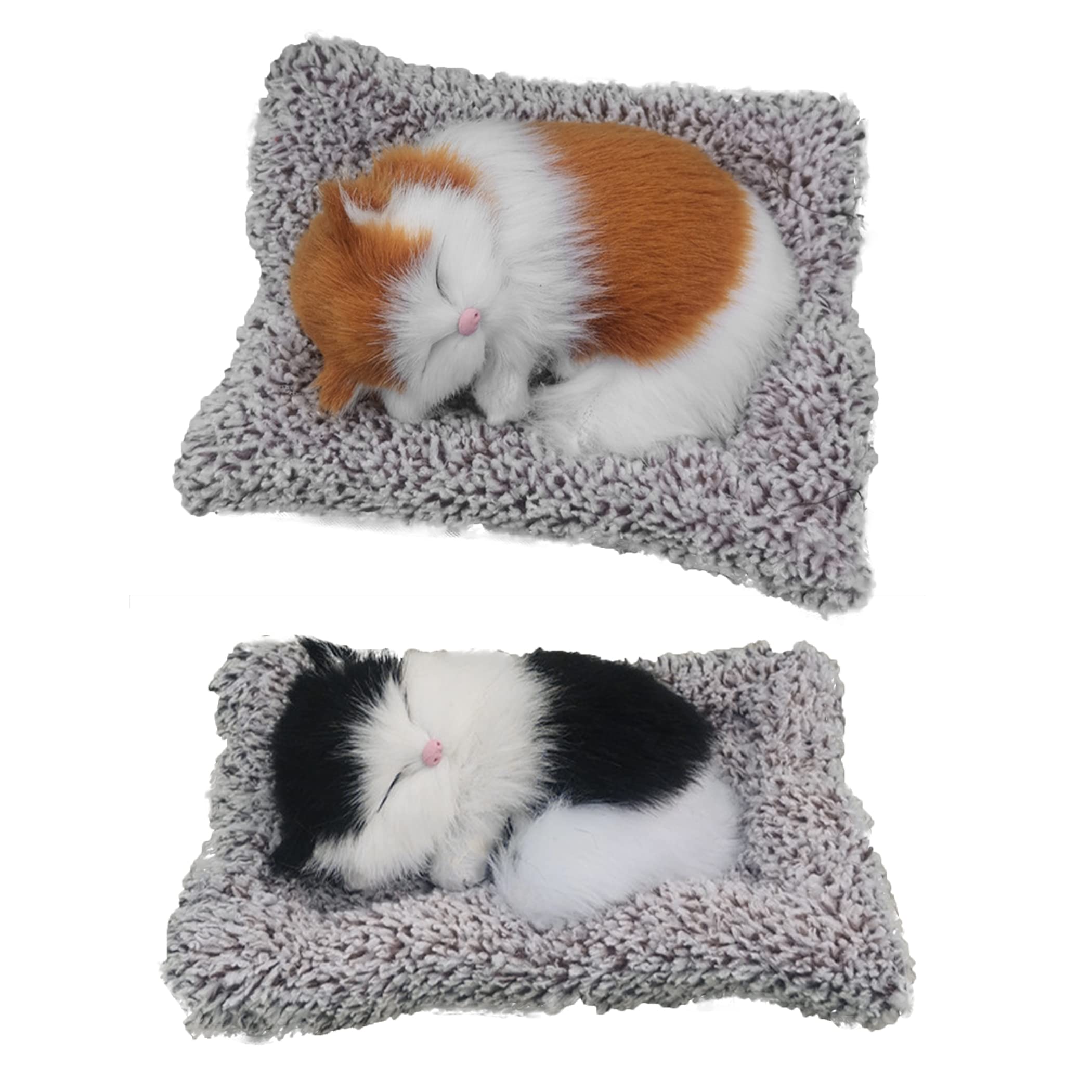 

HAMILO Дезодоратор салона автомобиля «Спящий кот» с активированным углем, набор из 2 цветов, (Полосатый кот)