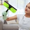 Manual Window Squeegee Cleaning Kit with Extension Pole Long Pole Stainless Steel Chenille Cloth Glass Wiper Scrubber