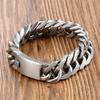 European and American titanium steel men's bracelet, punk trend, titanium steel bracelet HFS61