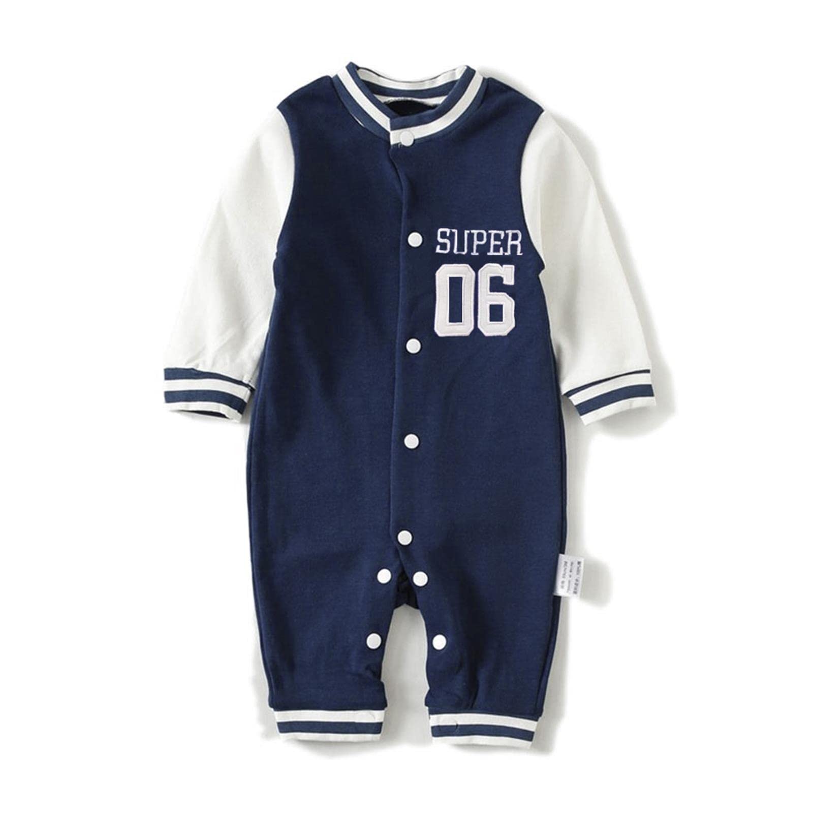 

Детский комбинезон для новорожденных с длинными рукавами [GORBAST] Одежда для мальчиков, нижнее белье, комбинезон, бейсбол, весна, осень, зима, рукава, комбинезон, синий